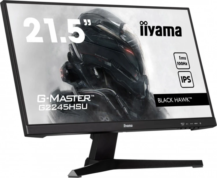 IIYAMA Monitor 22 cale G2245HSU-B1 IPS,FHD,100Hz,1ms,2xUSB,HDMI,DP,2x2W,  FreeSync