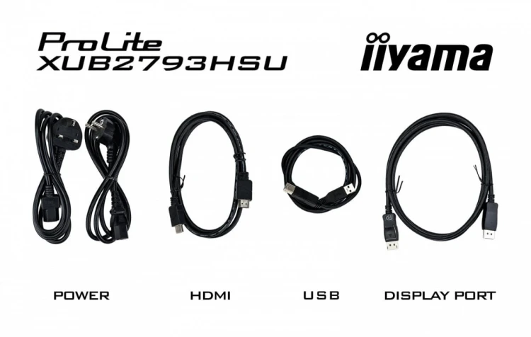 IIYAMA Monitor 27 cali ProLite XUB2793QSU-B6 IPS,QHD,HAS(150mm),100Hz,HDMI,DP,2x2W   2xUSB(3.2),FreeSync