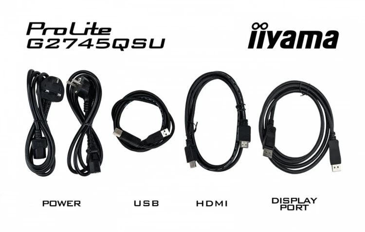 IIYAMA Monitor 27 cali G-Master G2745QSU-B1 IPS, QHD, 100Hz, 1ms, 2xUSB, 2x2W, FreeSync