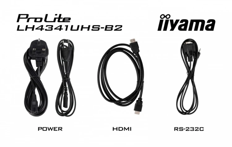 IIYAMA Monitor ProLite LH4341UHS-B2 42.5 cala 24/7,500cd,4K,IPS,3xHDMI