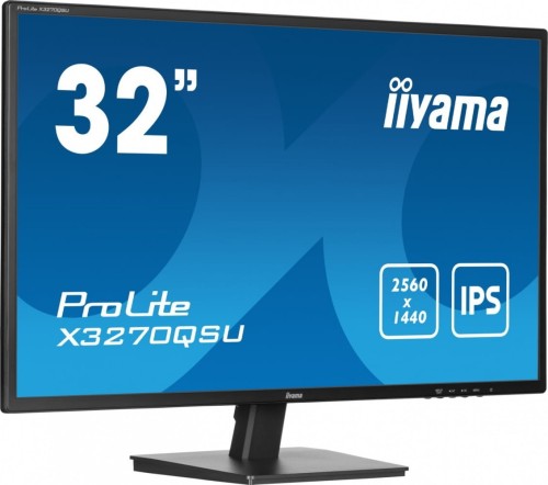 IIYAMA Monitor 32 cale X3270QSU-B1 IPS,WQHD,HDMI,DP,100Hz,250cd,3ms,2x2W,   3xUSB(3.2),FlickerFree,VESA