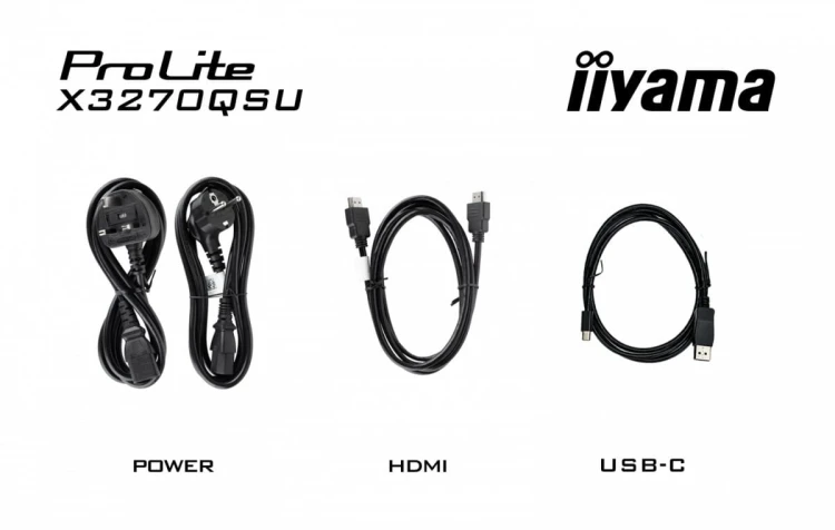 IIYAMA Monitor 32 cale X3270QSU-B1 IPS,WQHD,HDMI,DP,100Hz,250cd,3ms,2x2W,   3xUSB(3.2),FlickerFree,VESA