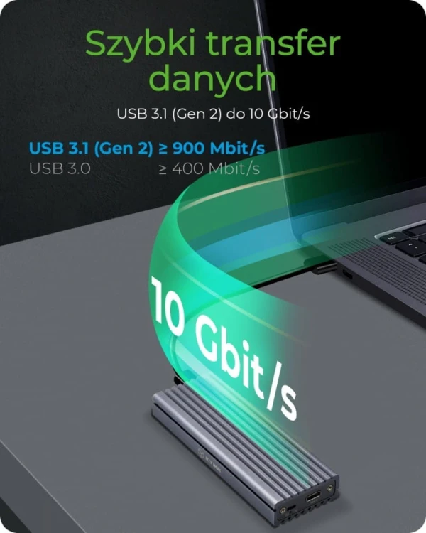 IcyBox Obudowa IB-1817M-C31 M.2 NVMe SSD