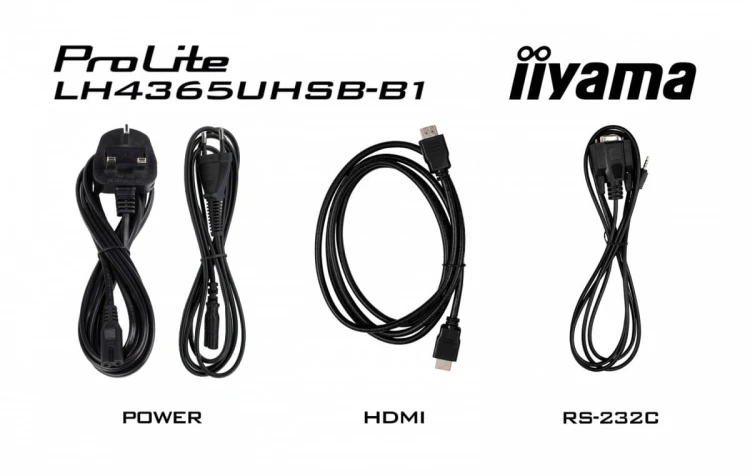 IIYAMA Monitor 43 cale LH4365UHSB-B1 24/7, IPS, ANDROID 11, 4K, 800cd, iiSignage2, SDM, 2x HDMI, DP, 2x USB,2x 10W, RJ45, WiFi, 4/32GB, PION/POZIOM, 4