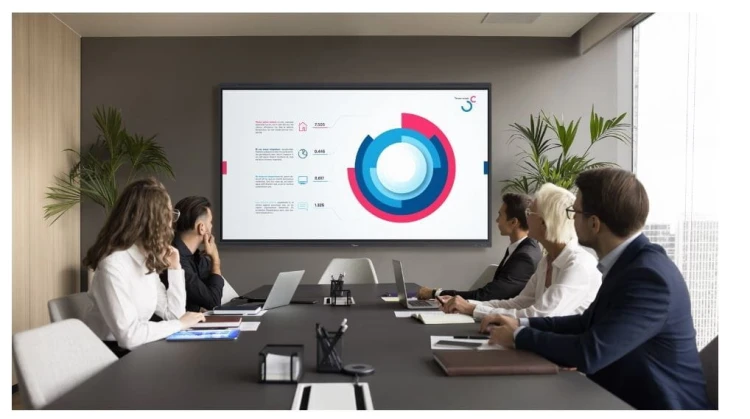 Optoma Optoma monitor interaktywny 65 cali 5653RK 8GB RAM / 64 GB ROM, 2x 18W speaker + 2x 8W subwoofer, 8 mikrofonów, 50-finger mutitouch, zero airga