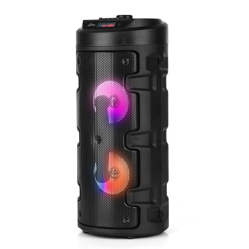Media-Tech Głośnik PARTYBOX KEG BT MT3165 V2.0 Karaoke/Bluetooth 5.0+EDR/FM/MP3/MicroSD/USB/Equalizer/AUX/Jack 6.3/Pilot/Pasek/USB-C/LED/RMS 40W/PMPO