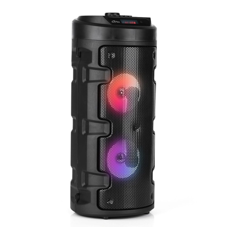 Media-Tech Głośnik PARTYBOX KEG BT MT3165 V2.0 Karaoke/Bluetooth 5.0+EDR/FM/MP3/MicroSD/USB/Equalizer/AUX/Jack 6.3/Pilot/Pasek/USB-C/LED/RMS 40W/PMPO
