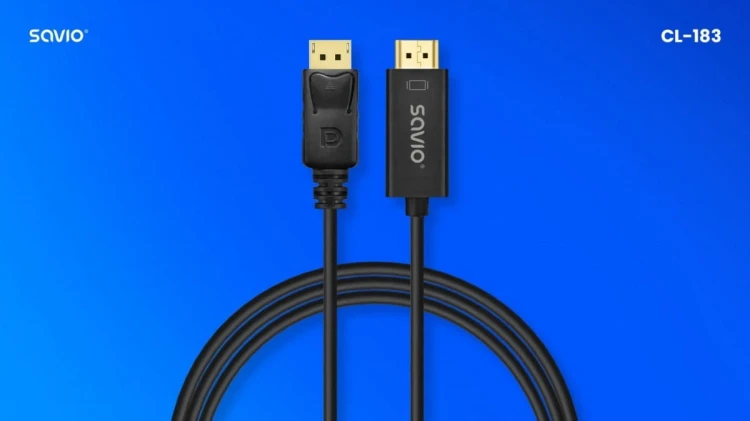Savio Kabel  Display Port do HDMI 1,5m, CL-183