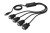 Digitus Konwerter/Adapter USB 2.0 do 4x RS232 (DB9) z kablem USB A M/Ż dł. 1,5m