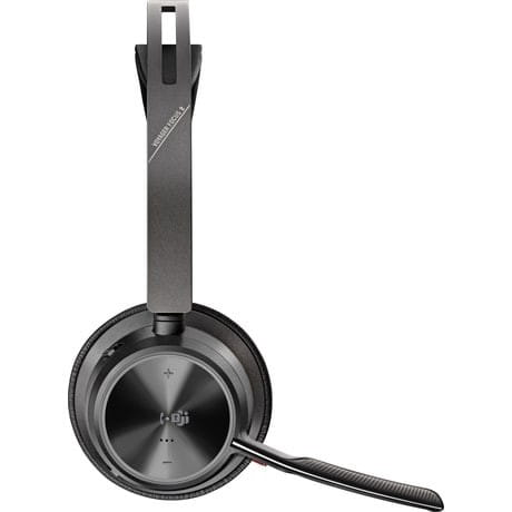 POLY Zestaw słuchawkowy Voyager Focus 2  certyfikatem Microsoft Teams USB-C-C z podstawką ładującą, przejściówka USB-C/A 9T9J6AA