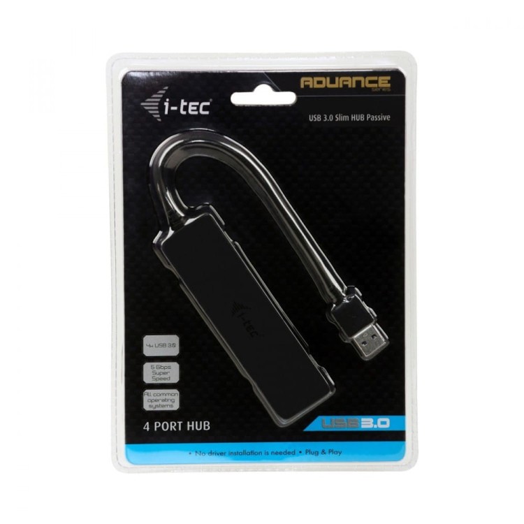 i-tec USB 3.0 Slim PASS 4 porty pasywny Win/MAC