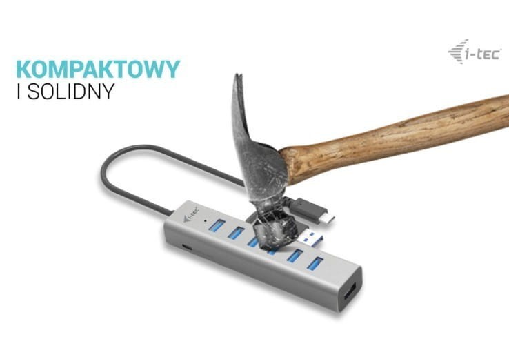 i-tec Hub USB-C Charging Metal HUB 7 Port