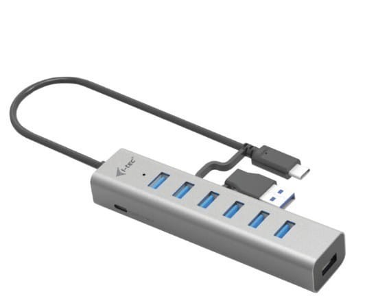 i-tec Hub USB-C Charging Metal HUB 7 Port