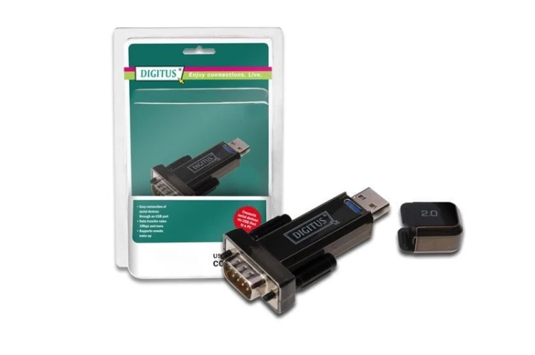 Digitus Konwerter/Adapter USB 2.0 do RS232 (DB9) z kablem USB A M/Ż 80cm
