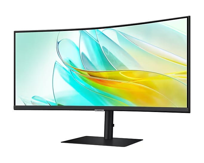 Samsung Monitor 34 cale ViewFinity S65UA VA 3440x1440 UWQHD 21:9 1xHDMI 1xDP 1xUSB-C(90W) 3xUSB 3.0 LAN (RJ45) 5ms 100Hz HAS+PIVOT zakrzywiony głośnik
