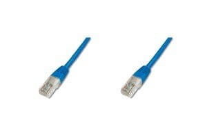 Digitus Patch cord U/UTP kat.5e PVC 0,5m niebieski