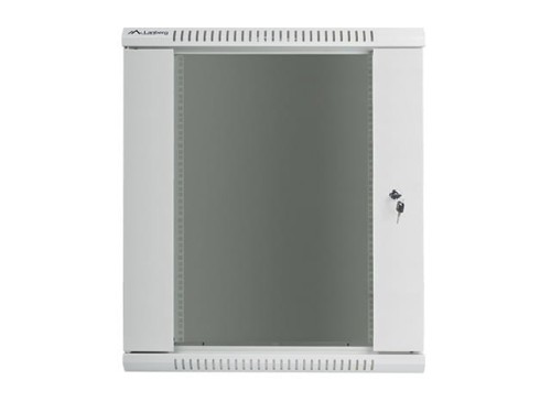 Lanberg Szafa instalacyjna wisząca 19'' 15U 600X450mm szara (drzwi       szklane)
