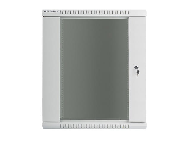 Lanberg Szafa instalacyjna wisząca 19'' 15U 600X450mm szara (drzwi       szklane)