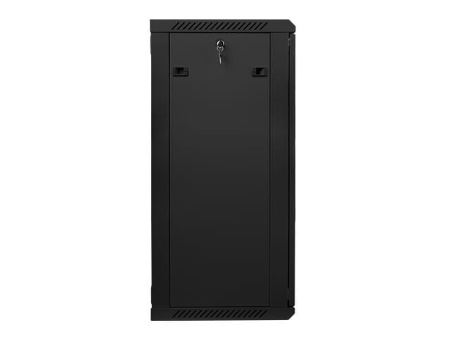 Lanberg Szafa instalacyjna wisząca 19'' 22U 600X450mm czarna (drzwi      szklane)