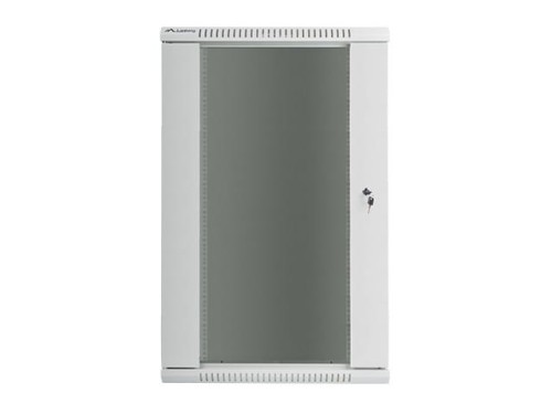 Lanberg Szafa instalacyjna wisząca 19 22U 600X600mm szara (drzwi szklane)