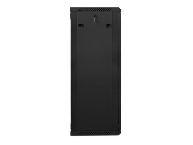 Lanberg Szafa instalacyjna wisząca 19'' 27U 600X450mm czarna (drzwi      szklane)