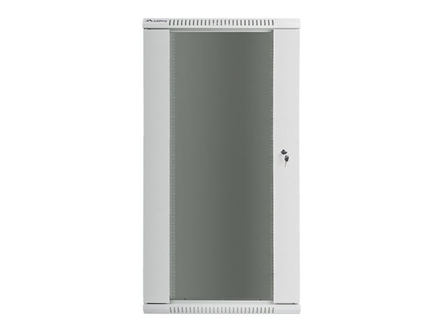 Lanberg Szafa instalacyjna wisząca 19'' 27U 600X600mm szara (drzwi       szklane)