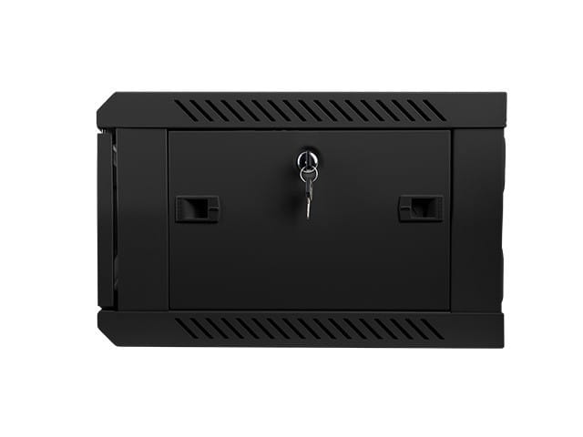 Lanberg Szafa instalacyjna wisząca 19 cali 4U 600X450mm czarna (drzwi szklane)