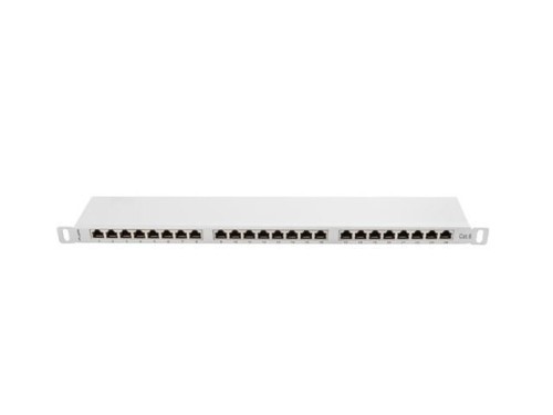Lanberg Patch Panel 24 Port 0.5U Kat.6 szary ekranowany