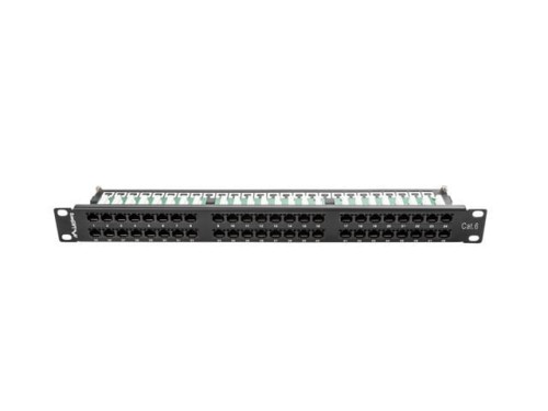 Lanberg Patch Panel 48 Port 1U Kat.6 czarny