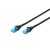 Digitus Patch cord U/UTP kat.5e PVC 10m Czarny