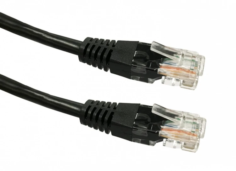 TB Kabel Patchcord miedziany kat. 6 RJ45 UTP 0,5m czarny