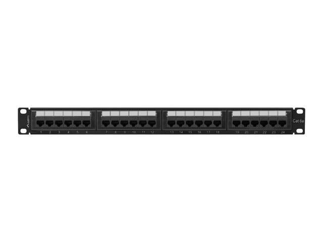 Lanberg Patchpanel 24 port 1U KAT6A PPUA-1024-B Czarny
