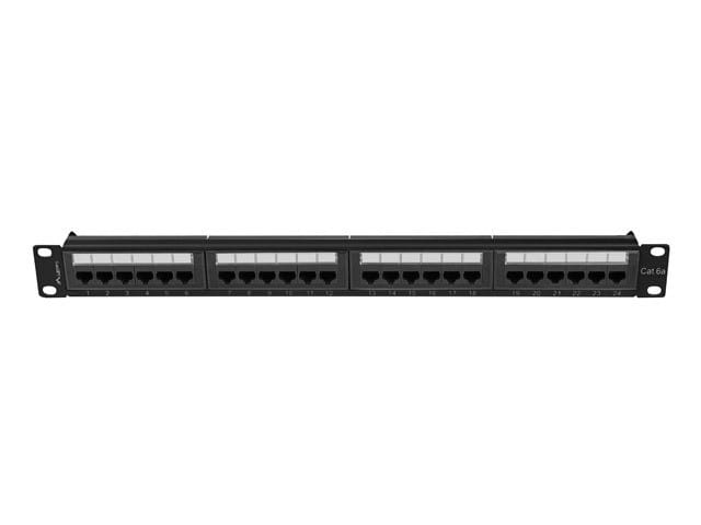 Lanberg Patchpanel 24 port 1U KAT6A PPUA-1024-B Czarny