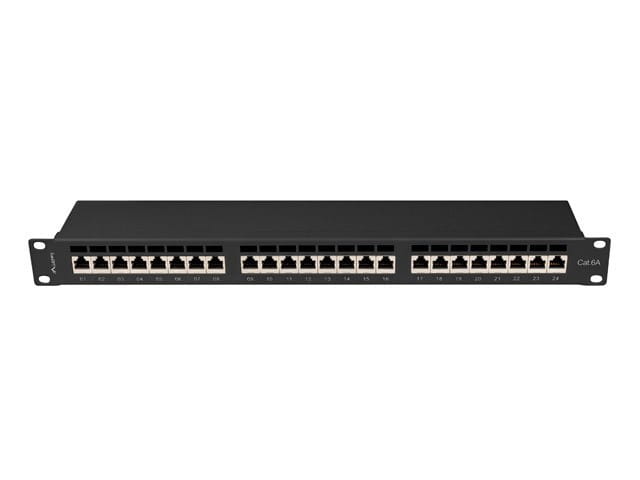 Lanberg Patchpanel 24 port 1U KAT6A EK. PPSA-1024-B Czarny