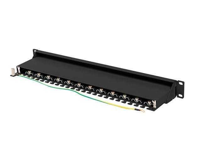 Lanberg Patchpanel 24 port 1U KAT7 EK. PPS7-1024-B Czarny