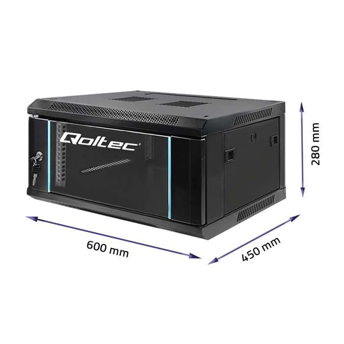 Qoltec Szafa RACK 19 cali | 4U | 600 x 280 x 450