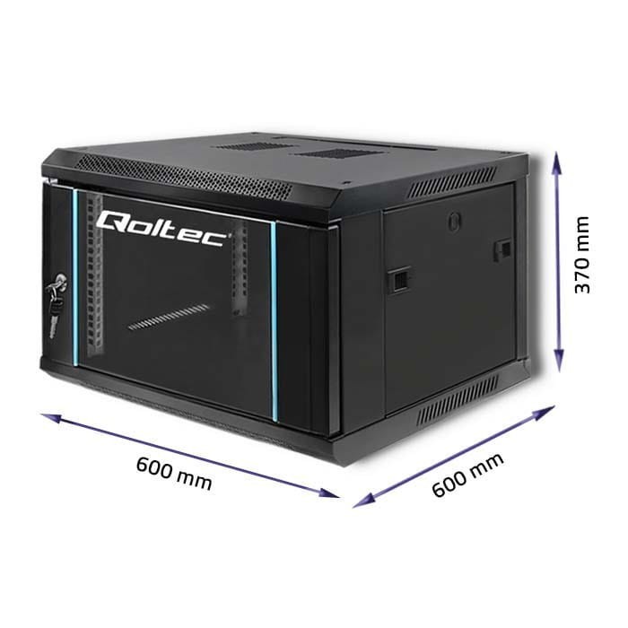Qoltec Szafa RACK 19 cali | 6U | 600 x 370 x 600