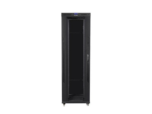 Lanberg Szafa instalacyjna rack stojąca 19 42U 800x1200 czarna, drzwi szklane LCD (Flat pack)