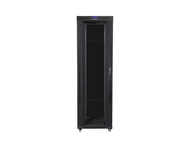 Lanberg Szafa instalacyjna rack stojąca 19 42U 800x1200 czarna, drzwi szklane LCD (Flat pack)