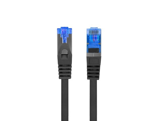 Lanberg Patchcord kat.6a S/FTP LSZH CCA 0.25m czarny fluke