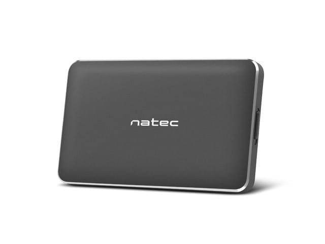 Natec Kieszeń zewnętrzna HDD/SSD Sata Oyster Pro 2,5cala USB 3.0 czarna  aluminium slim