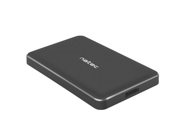 Natec Kieszeń zewnętrzna HDD/SSD Sata Oyster Pro 2,5cala USB 3.0 czarna  aluminium slim