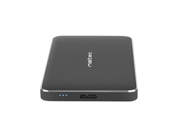Natec Kieszeń zewnętrzna HDD/SSD Sata Oyster Pro 2,5cala USB 3.0 czarna  aluminium slim