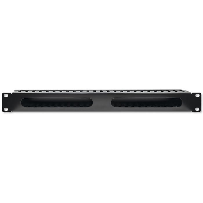Qoltec Organizer kabli do szaf RACK 19" | 24 porty | 1U