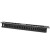 Qoltec Organizer kabli do szaf RACK 19" | 24 porty | 1U