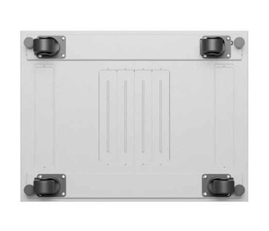 Lanberg Szafa stojąca rack 19'' 22U 600x800 szara drzwi szklane LCD flack pack