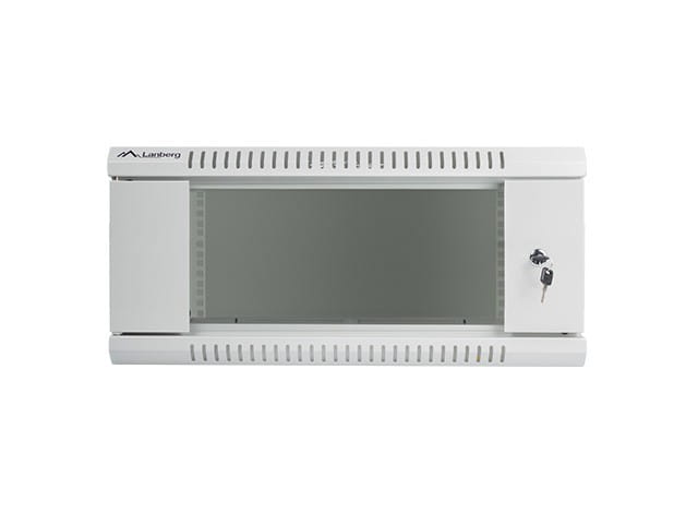 Lanberg Szafa instalacyjna wisząca 19'' 4U 600X600mm szara (drzwi        szklane)