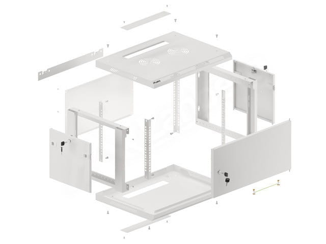 Lanberg Szafa wisząca 19 6U 600x450 sz WF01-6406-00S