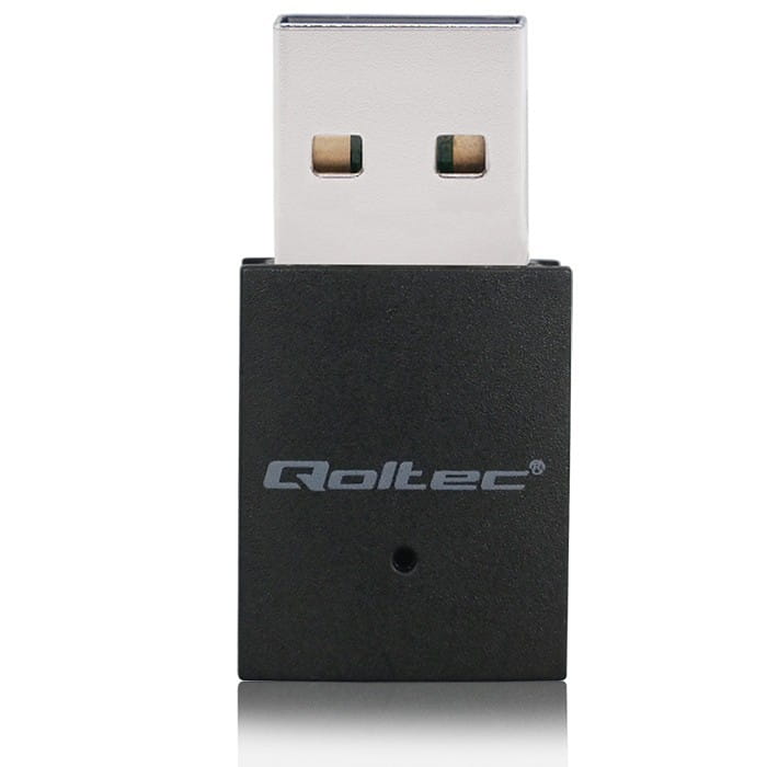 Qoltec Adapter bezprzewodowy Ultra szybki mini WiFi Standard AC | BT 4.0USB | 600Mbps
