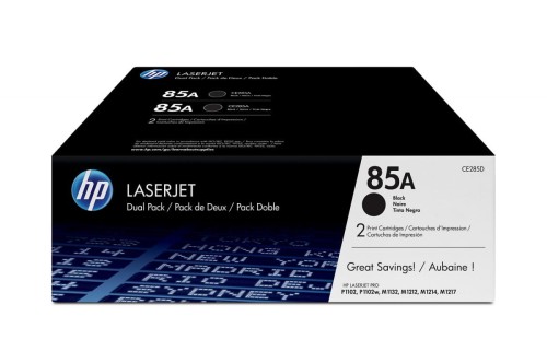 HP Inc. Toner 85A LJ P1102 1.6k Dwupak CE285AD